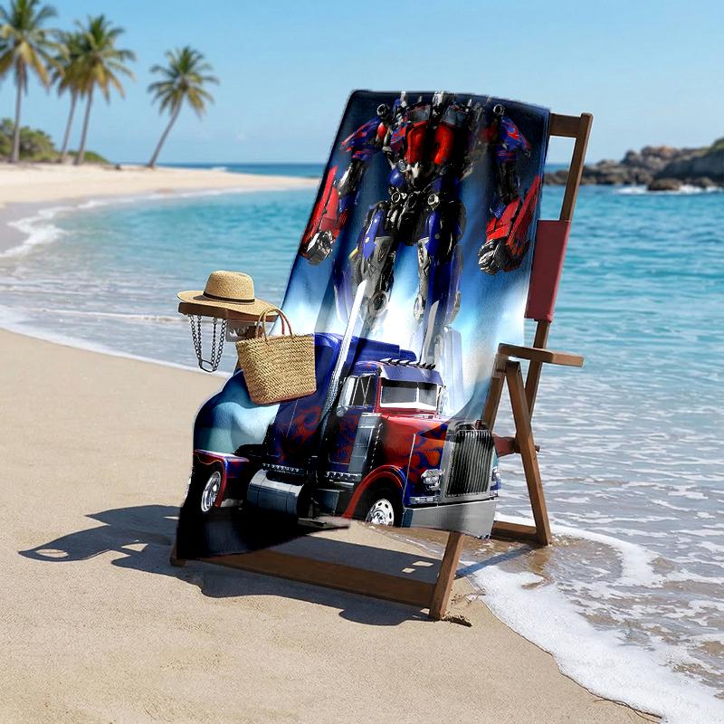 Transformers Fashion Beach Towel: Ideal for Summer Adventures Soft, absorbent and quick drying suitable for swimming and bathing