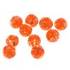 10шт Бусины из фольги лэмпворк стеклянные круглые для изготовления ювелирных изделий оранжевый