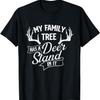 На моем генеалогическом древе есть лабаз для охоты на оленей - футболка для любителя рогатых животных