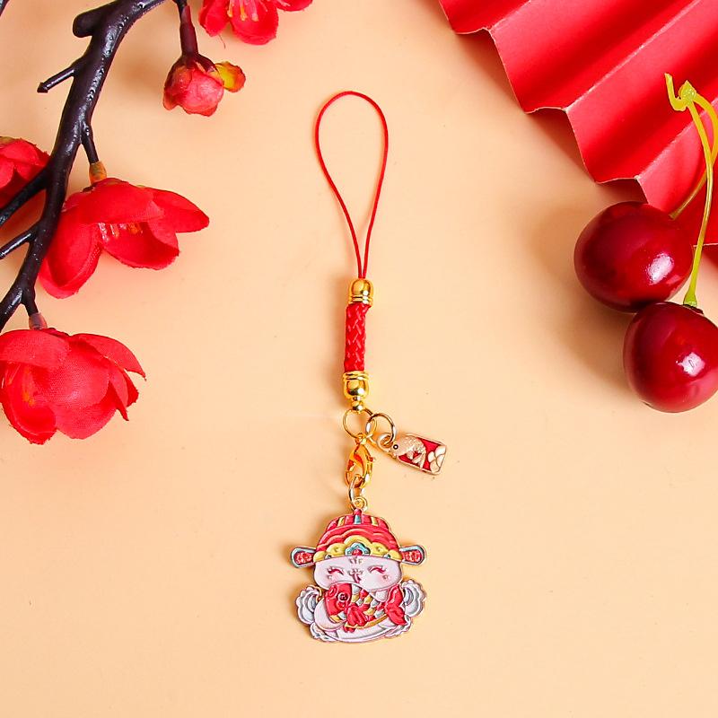 Милый мультфильм китайский Новый год зодиак змея брелок год змеи счастливый брелок подвески сумка подвеска украшение подарки
