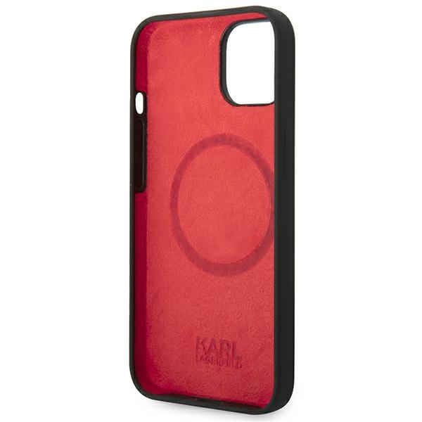 Karl Lagerfeld KLHMP14MSLMP1K iPhone 14 Plus / 15 Plus 6.7" hardcase black/black Silicone Plaque Magsafe
