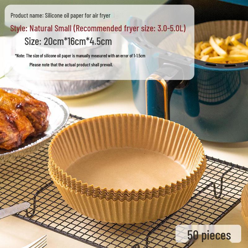 Air Fryer Silicone Oil-Resistant Disposable Paper Liners