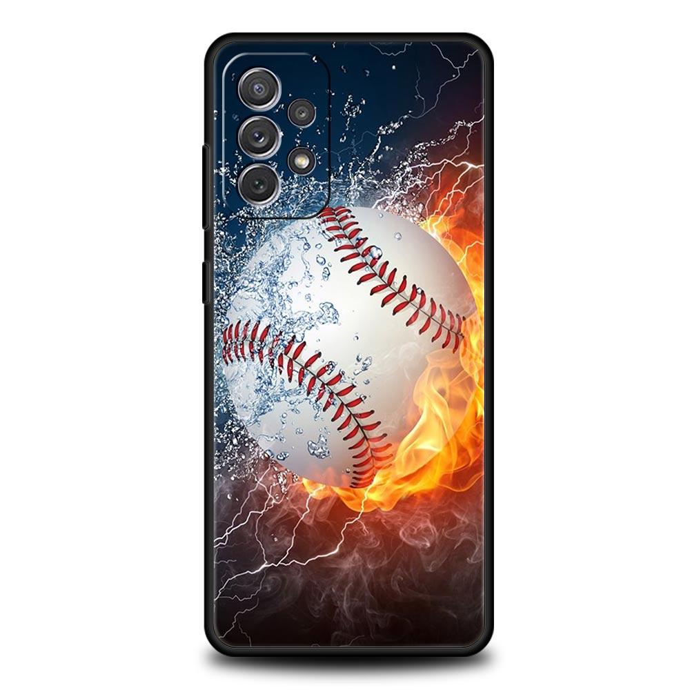 Чехол для телефона Samsung Galaxy A15 A13 A51 A71 A41 A31 A21S A03S A05 A35 A32 A55 A23 A25 A33 A53 A73 5G Бейсбол TPU Чехол