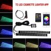 Neon LED Car Interior Ambient Foot Strip Light Kit Accessories Backlight Remote App Music Control Auto RGB Decorative Lamps