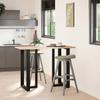 VidaXL T-shaped Bar Table Legs, 2 Pieces, Black, 60 X 35 X (100-101) Cm, Steel 4013092