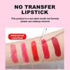 New Girl Pink Lipstick Non-stick Cup Matte Lipstick Matte Velvet Lipstick Durable Waterproof and Sweat-proof Non-smudged Lipstick