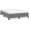 Bed Frame without Mattress Dark Grey 140 x 190 cm Fabric