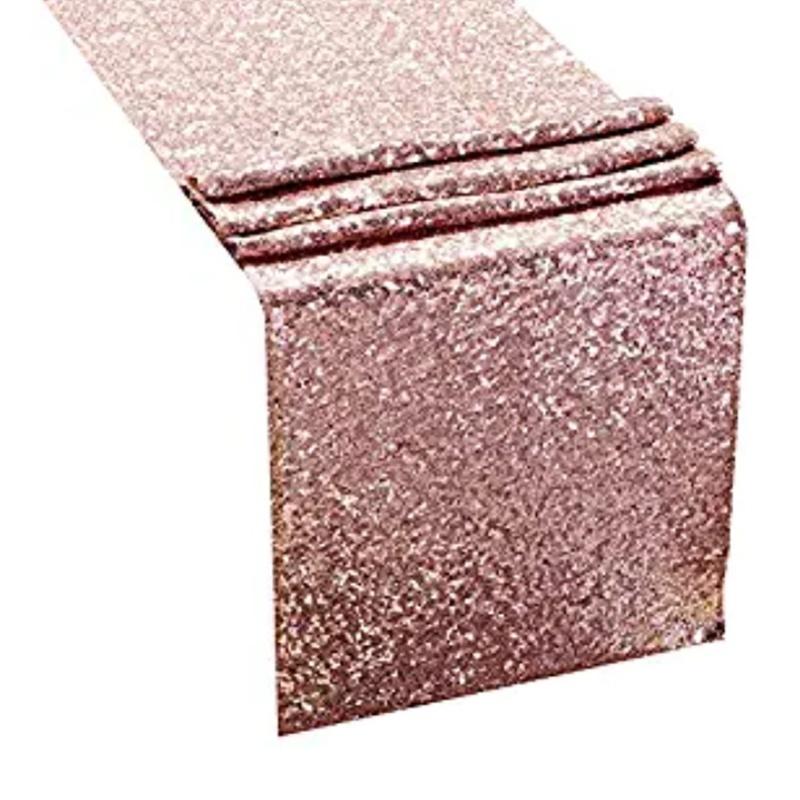 Tablecloth Polyester Fiber With Gold Sequins Table Cover For Table Home Wedding Decoration