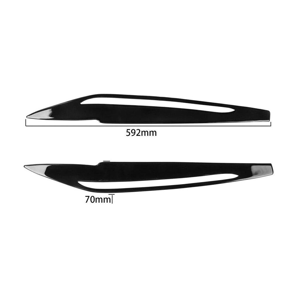 Накладки на фары черного цвета пиано для BMW X5 F15 2014-2018