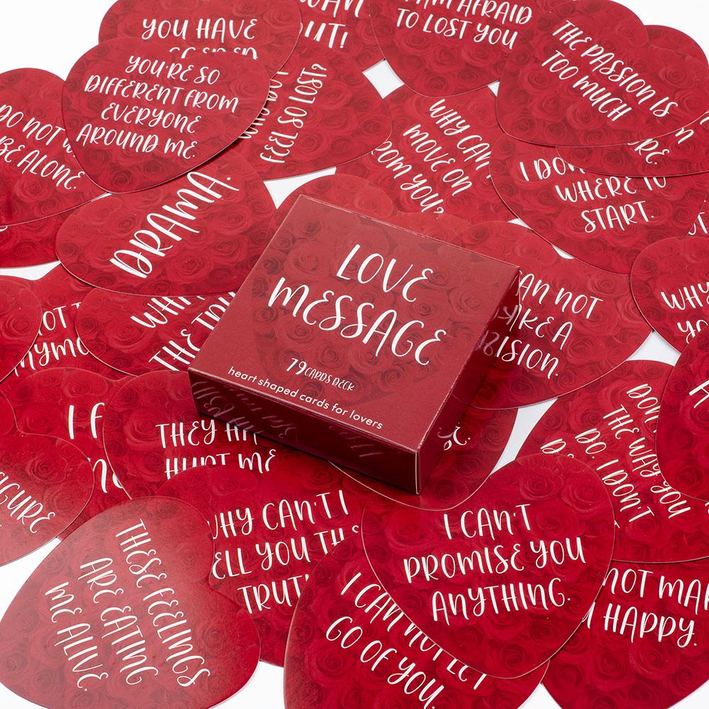 Карты Оракула Любовных Посланий 79 Карт Игра для Досуга в Форме Сердца Карта Таро