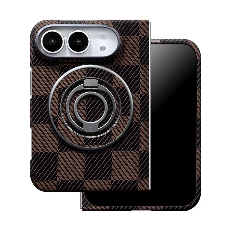 Aramid Fiber Phone Case IPhone 18 Magnetic Hard Cover Carbon Texture Protective Shell