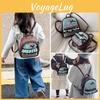 Backpack Cotton Children With Cute Retro Plaid Pattern For School And Play
