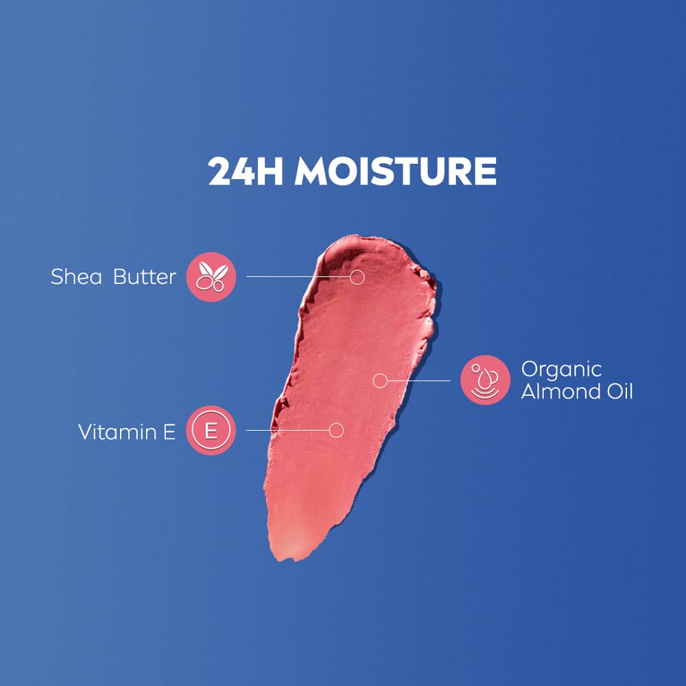 Nivea Lip And Cheek Balm Rose Tint With SPF 30 For Glossy Hydration 4.8g | Moisturizing Balm For All Skin Types, 1 Pack