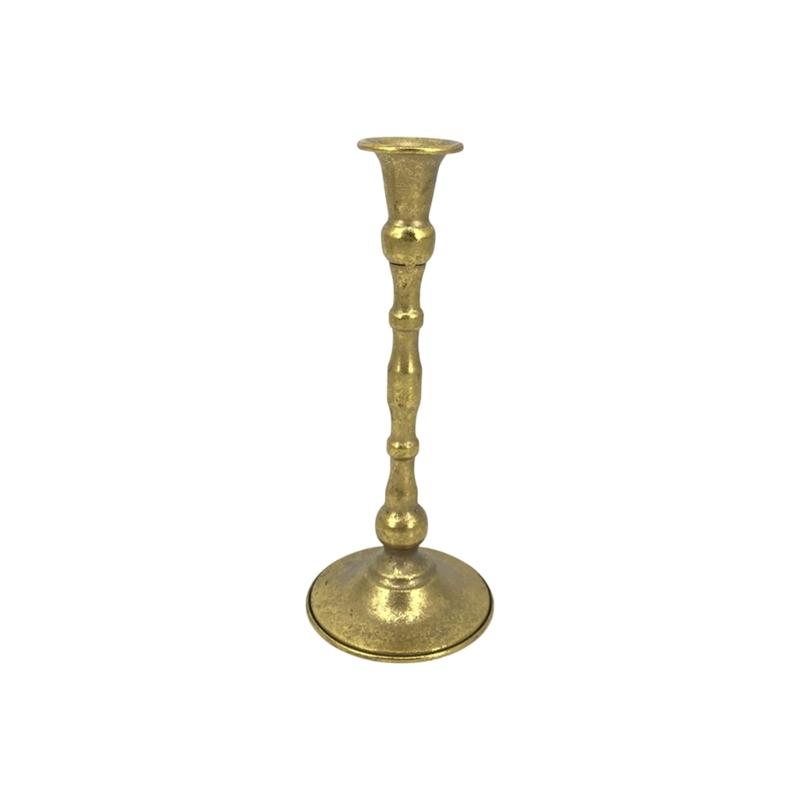 Металлические подсвечники-конусы Свадебный стол Подставка для свечей в античном золотом железе Для прихожей и стандартное отверстие 2,1 см для выставок на мероприятиях