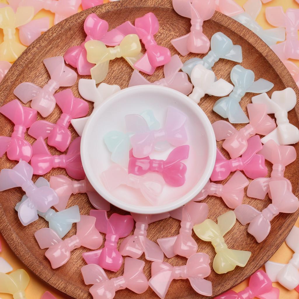 10 шт., 33*24 мм, акриловые бусины-макароны с бантиками, модные бусины, материалы ручной работы