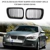 2Pcs Gloss Black Front Bumper Hood Kidney Grille Racing Grille Replacement for BMW 3-Series E36 M3