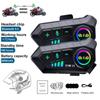 YP10 Motorcycle Helmet Intercom Bluetooth 5.3 Headset 300M Intercomunicador Riding Communication Wireless Interphone Waterproof Music Player Earphone