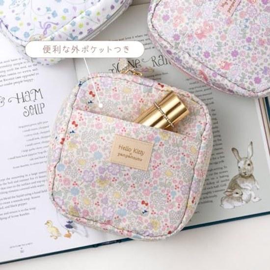 Квадратная косметичка panpantutu (Привет Китти) Sanrio Косметический Дорожный Маленький Предмет Хранение Женский Стоячий