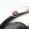 Used TIFFANY&Co. Ring Stacking band Elsa Peretti EU#49 Silver925/Ruby 2.6g Silver