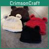 Knitting Color Solid Little Bear Ears Knit Wool Hats Women Fall Wear Winter