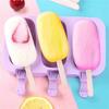 1Set Ice Cream Mold Cooking Tool Resistant Silicone Chocolate Mould DIY Ice Tray Ice Molds