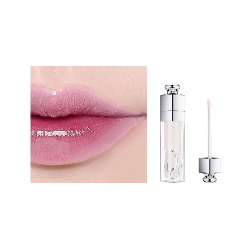 DIOR Enchanting Lip Plumping Lip Gloss, Hydrating, Moisturizing, Soft and Non-sticky, Pure Lustful Lips, Cosmetics 002 Opal No Gift Box Gift Bag
