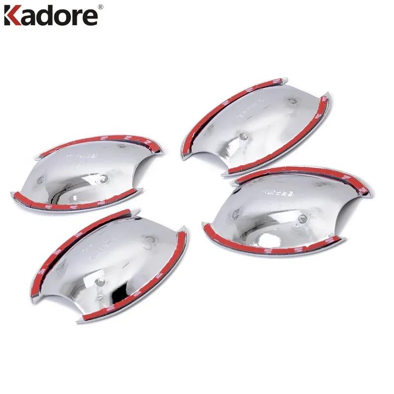 Side Door Handle Bowl Cup Cover Trim For Nissan Tiida Versa 2005-2007 2008 2009 2010 2011 Chrome Car Molding Garnish Accessories