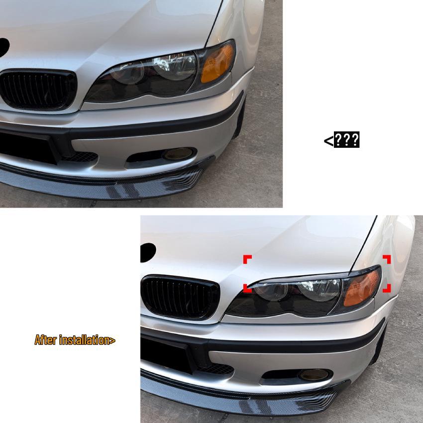 Накладки на фары «Брови» для BMW E46 3 серии 1998-2004 - Аксессуары для внешней отделки