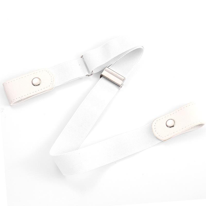 Новый регулируемый эластичный эластичный пояс, невидимый ремень без пряжек для женщин и мужчин, джинсовые брюки, платье без пряжки, легко носить