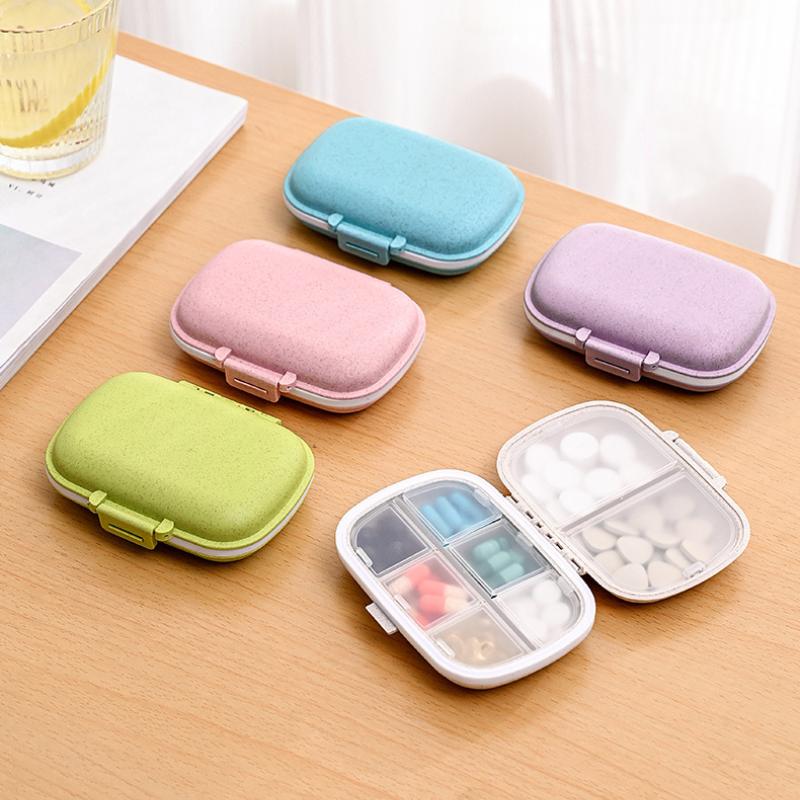 1pc Portable Moisture-Proof 8-Compartment Pill Box, Weekly Pill Organizer, Medicine Container