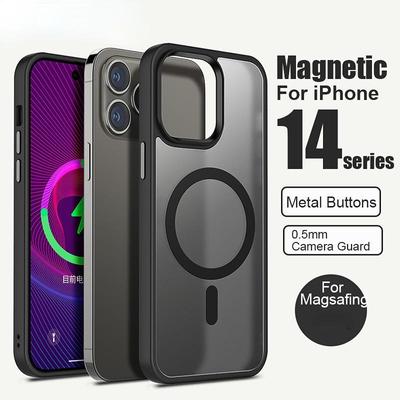 Чехол для телефона для IPhone 14 Pro Max, чехол Magsafing, чехол для IPhone 13, 12, 11 Pro Max 14, чехол с беспроводной зарядкой 14 Pro, магнитный чехол Magsafe