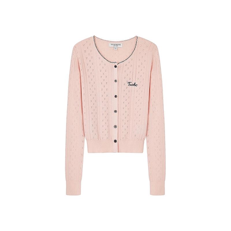 Teenie Weenie Bearnova 2025 Autumn French Jacquard Knit Cardigan