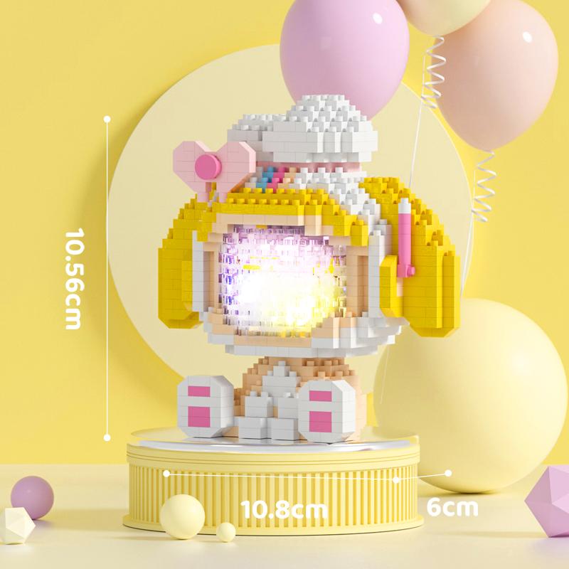 LELE Luminous Astronaut Building Blocks Valentine's Day Gift Bricks Toys for Kids