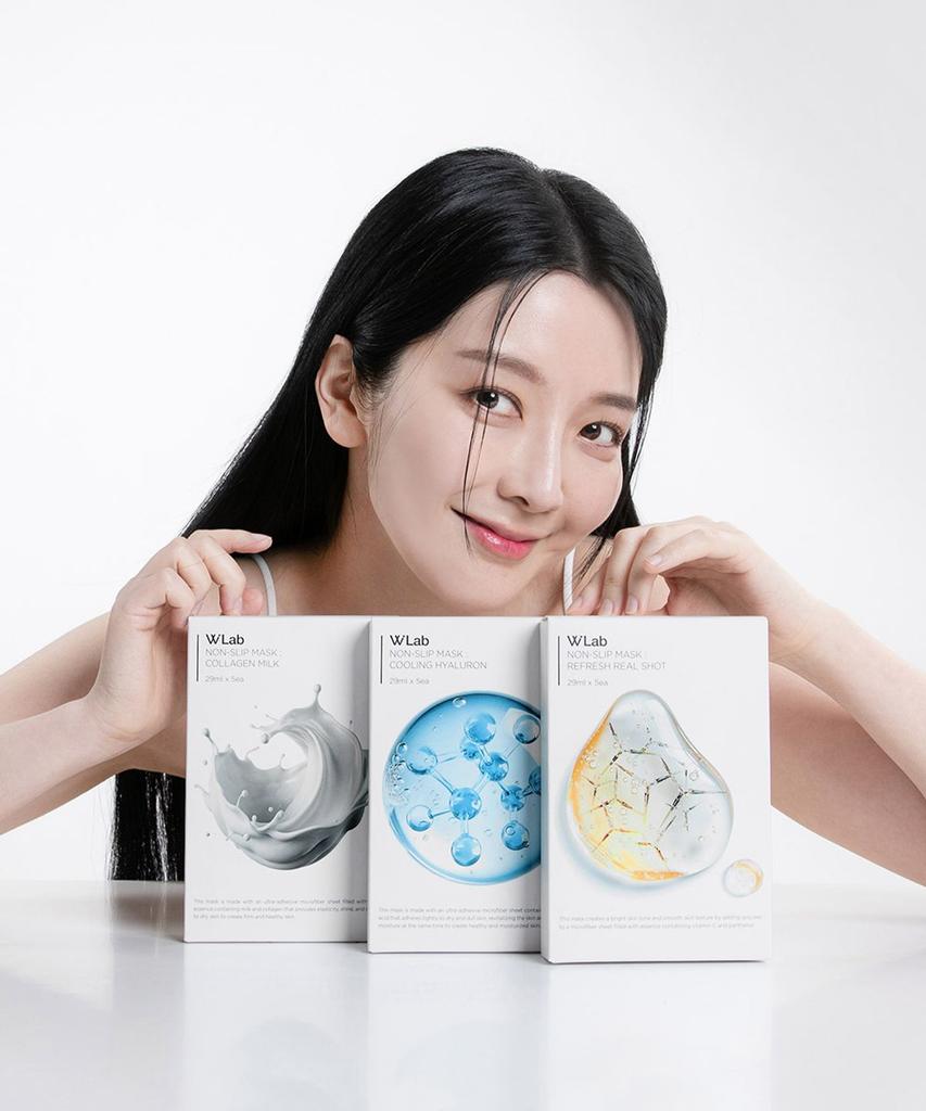 Pick and choose 10 Non-slip Masks (Cooling Hyaluronic Acid / Collagen Milk / Refresh Cereal Shot)