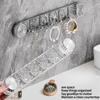 1PC rotating suction cup corrugated row hook light luxury non-punching door back coat hook bathroom kitchen strong load-bearing non-marking hanging