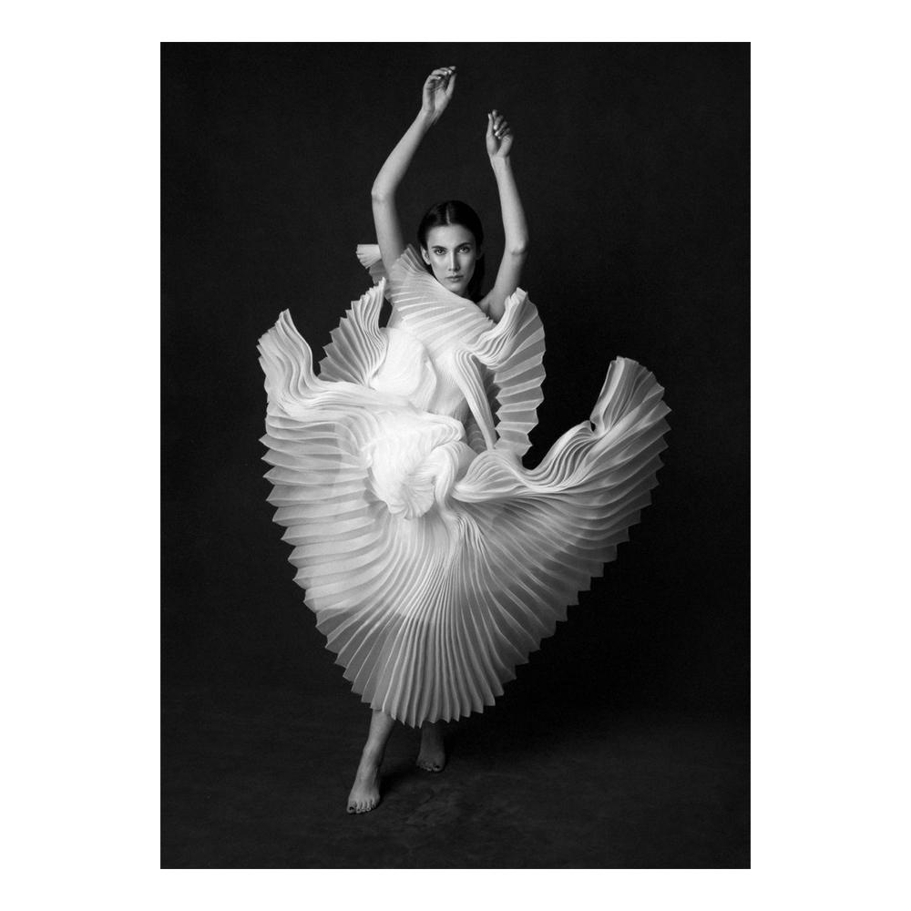 Ballerina Dancer Figure Canvas Paintings On the Wall Art Modern Inspirational Posters and Prints Black and White Ballet Art Pictures Wall Decoration