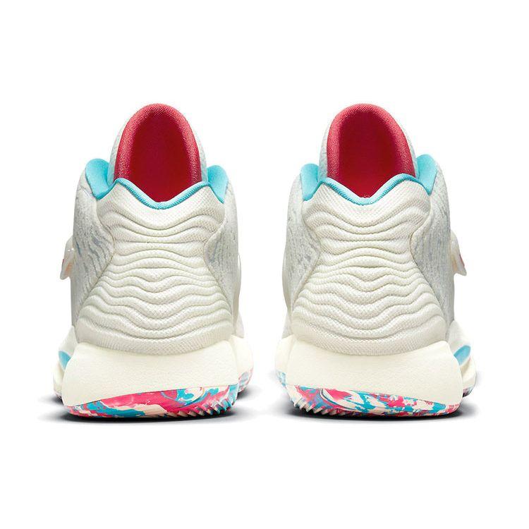 Nike Разноцветные кроссовки унисекс KD 14 Кашемир Белый Бирюзово-Синий CW3935-700