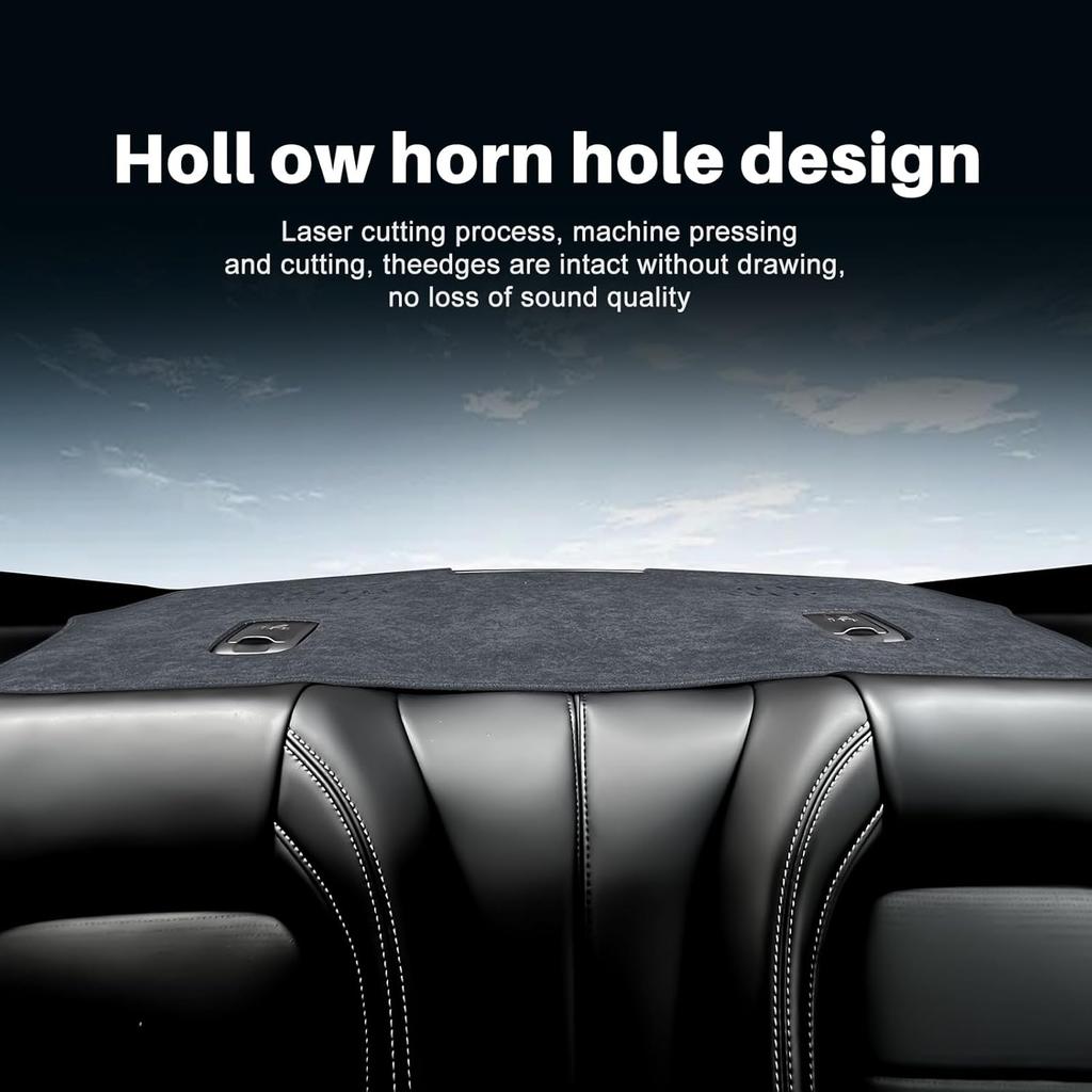 KUNGKIC for Ford Mustang 2024 2025 Rear Dash Cover Custom Interior Dashboard Pad Carpet Mat Flannel Sunshield Protector Pad Accessories Non-Slip