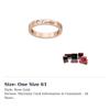 CARTIER C DE CARTIER 18K Gold Diamond Rings Unisex Rose Gold B4086400