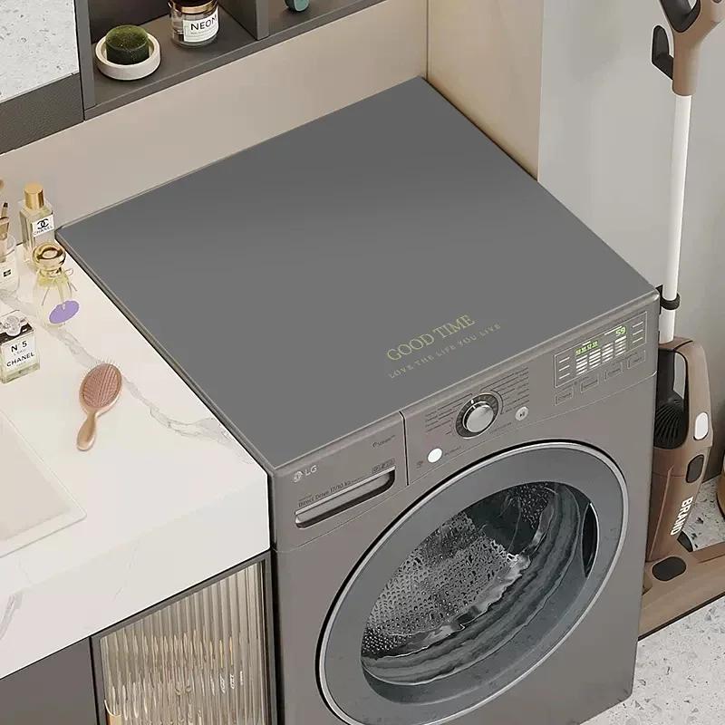 Коврик для стиральной машины с защитой от пыли, однотонный коврик для слива на кухне, коврик для защиты от пыли в духовке, коврик для микроволновой печи, декор для ванной комнаты Funda Lavadora