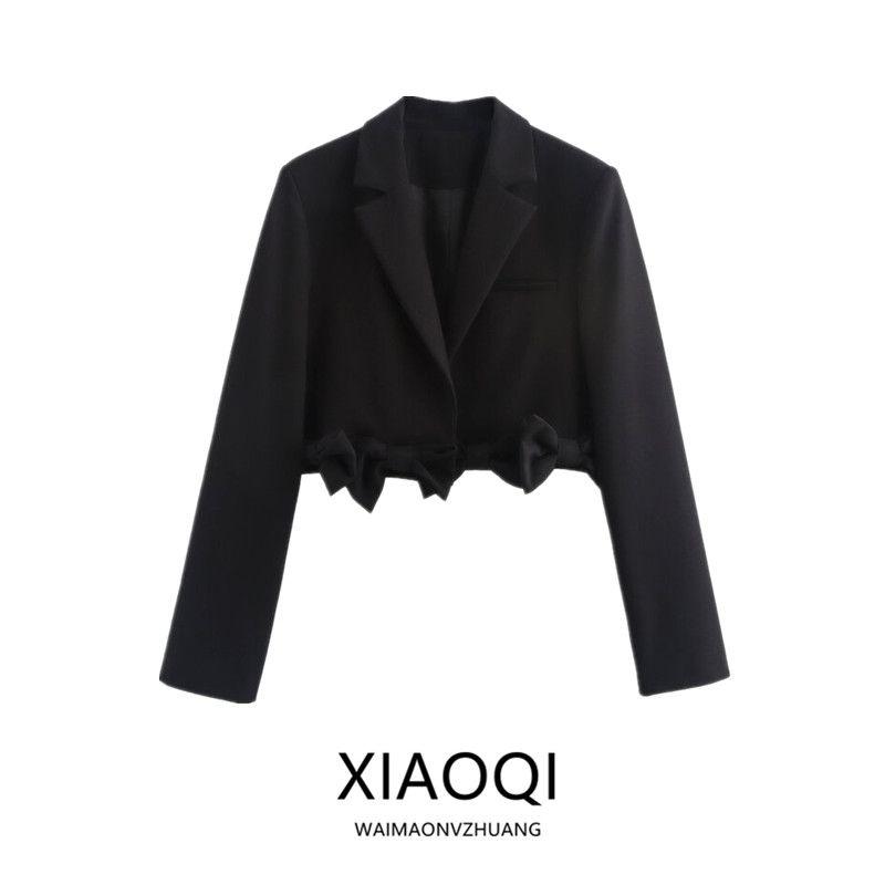 Fashion Wind 2024 Autumn New Arrival Female Stylish Bows Long Sleeves Short Casual Suit Jacket 2010792