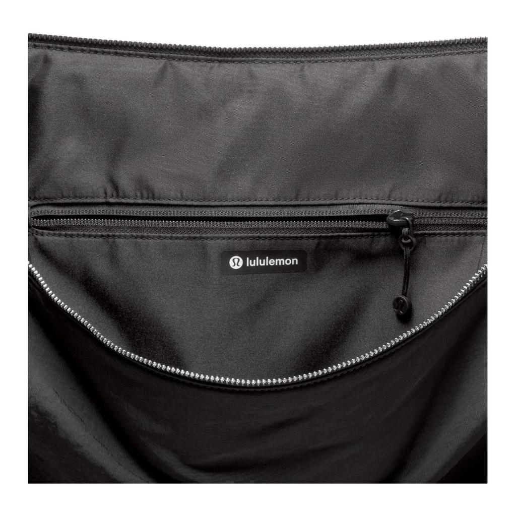 Lululemon Сумка-трансформер Серия 16л Складки Нейлоновая сумка через плечо Большая женская сумка Черный LW9GHWS-073525