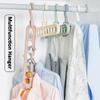 Вешалка для одежды с 9 отверстиями, вешалка для экономии места, многофункциональная складная вешалка Magic Hangers, сушилка для шарфов и одежды