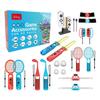 Switch Sports Games Accessories, 20 In 1 Kit Motion Sensing Sports Suit, Golf Grip Wrist Strap for Ages 6+