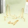 Golden Iron Craft Holder Home Decor Accessories Plate Bracket Painting Rack Medal Display Stand