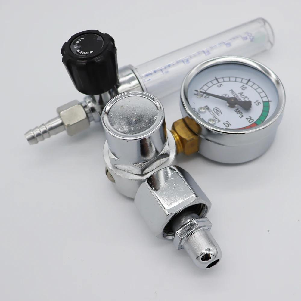 NEW Argon Regulator 0-25Mpa Argon Regulator CO2 Mig Tig Flow Meter Gas Regulators Flowmeter Welding Weld Gauge Pressure Reducer