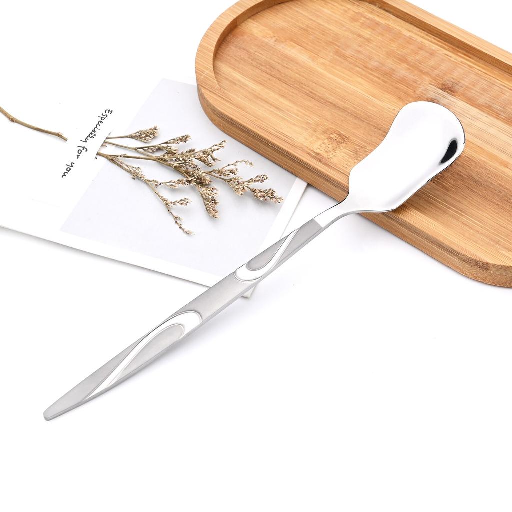 4PCS Western Vintage Silver Dinnerware Accessorie 18/10 Stainless Steel Set Repeatable Metal Spoons Fork Tableware for Kitchen Set