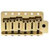 Musiclily Ultra Pitch ST Tremolo Bridge with Modern Brass Saddles and 42mm Brass Blocks for Strat Electric Gold 11.2mm 6-Point Guitars,