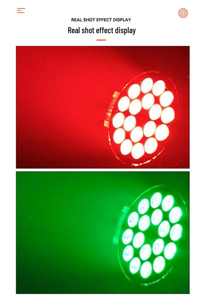 Светодиодная PAR-палка на 18 светодиодов DMX512 - Полноцветная стробоскопная для атмосферы вечеринки