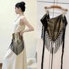 Tassels Triangle Waistband Exquisite Dance Hip Scarf Fashion Fringe Waist Belt  Dress Jeans Decor